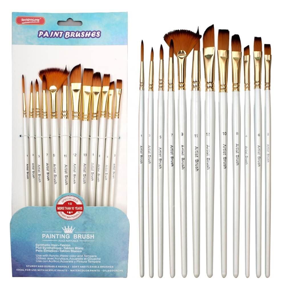 Worison Mix Paint Brush Set of 10