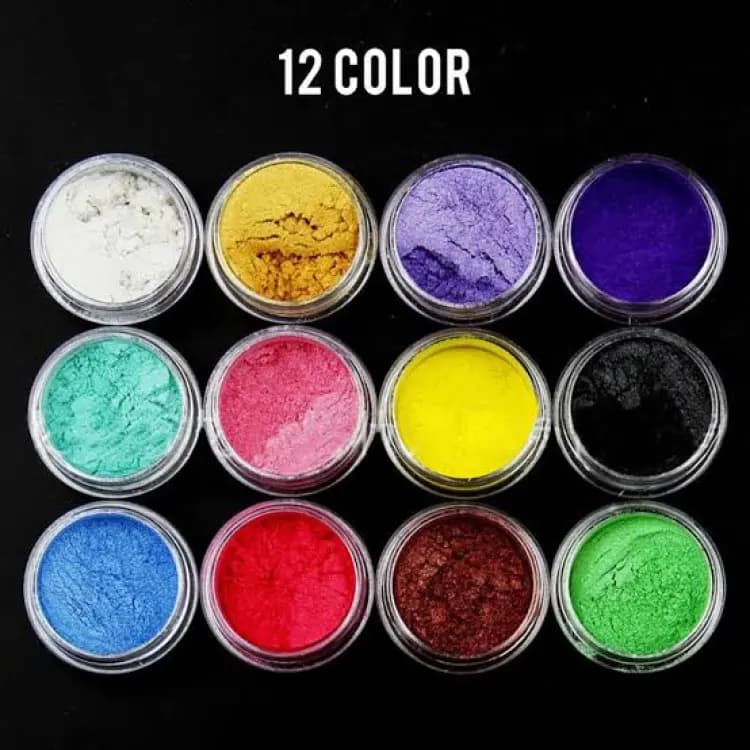 Mica Powder Pigment Dye For Epoxy Resin Pack Of 12Colors