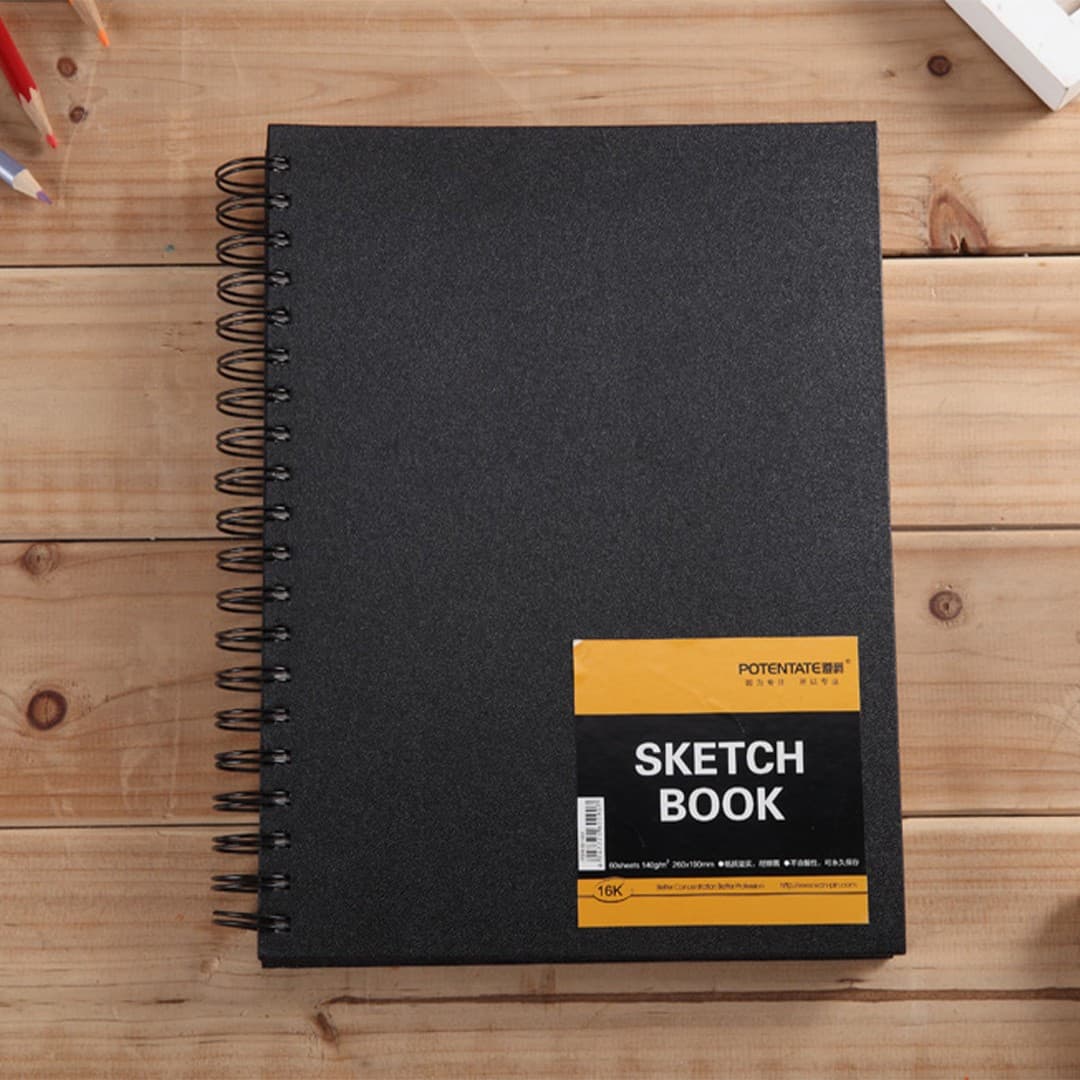 Potentate Spiral Hard Cover Sketchbook 120gsm 60 Sheets