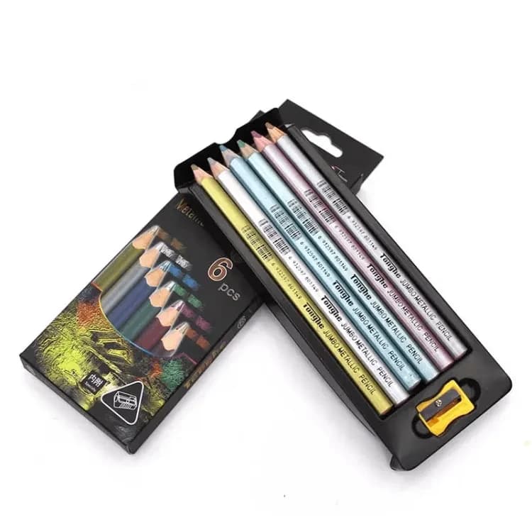Tonghe Artist Metallic Color Pencils Set 6 Pcs