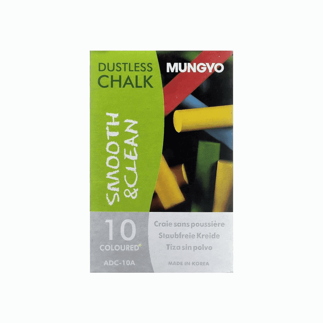 Mungyo Dustless Chalk Pack Of 10
