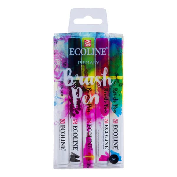Royal Talens Ecoline Brush Pen - 5 Brush Pen Set