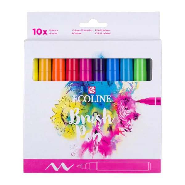 Royal Talens Ecoline Brush Pen - 10 Brush Pen Set