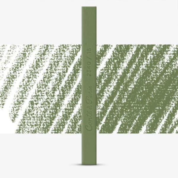 Conte a Paris Conte Care Soft Square Pastels Olive Green Box of 12