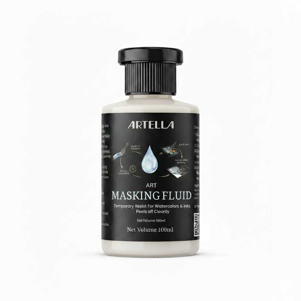 Artella Art Masking Fluid 100ml – Artist grade for watercolor painting