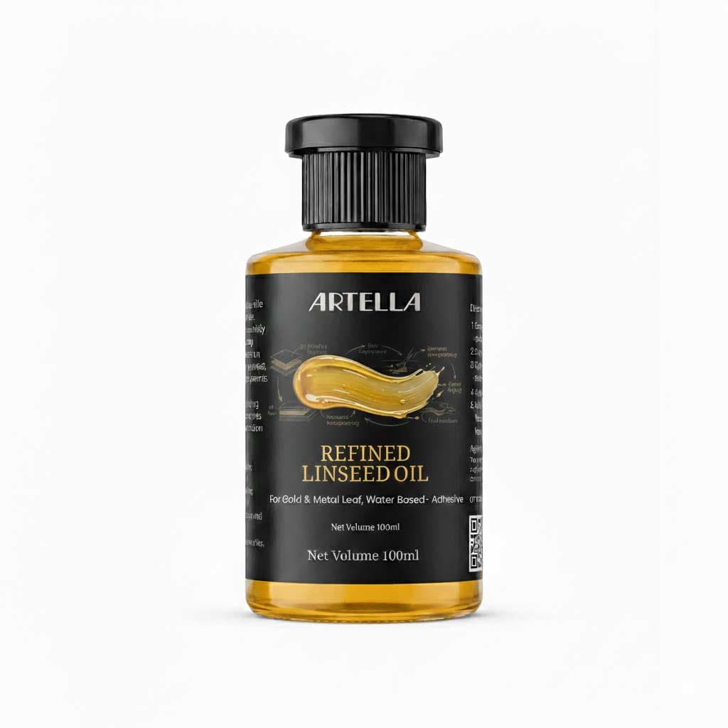 Artella Refined Linseed Oil 100ml for oil painting medium