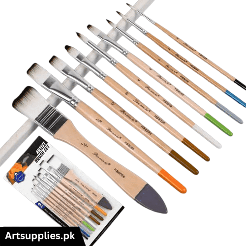 Keep Smiling Professional Artist Mix Paint Brushes Set Pack of 12