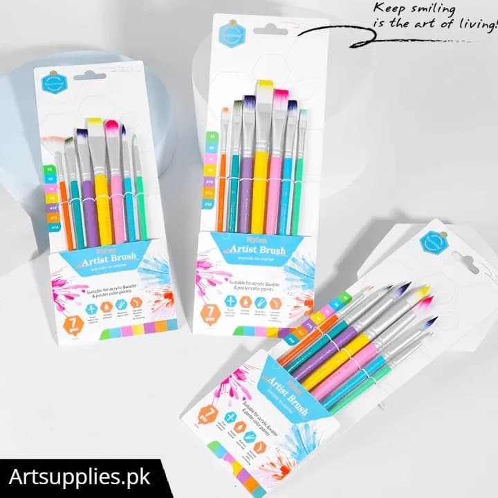 Keep Smiling Synthetic Hair Artist Paint Brushes Sets