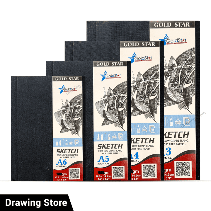 Hard Cover Sketchbook 58 Sheets 150gsm