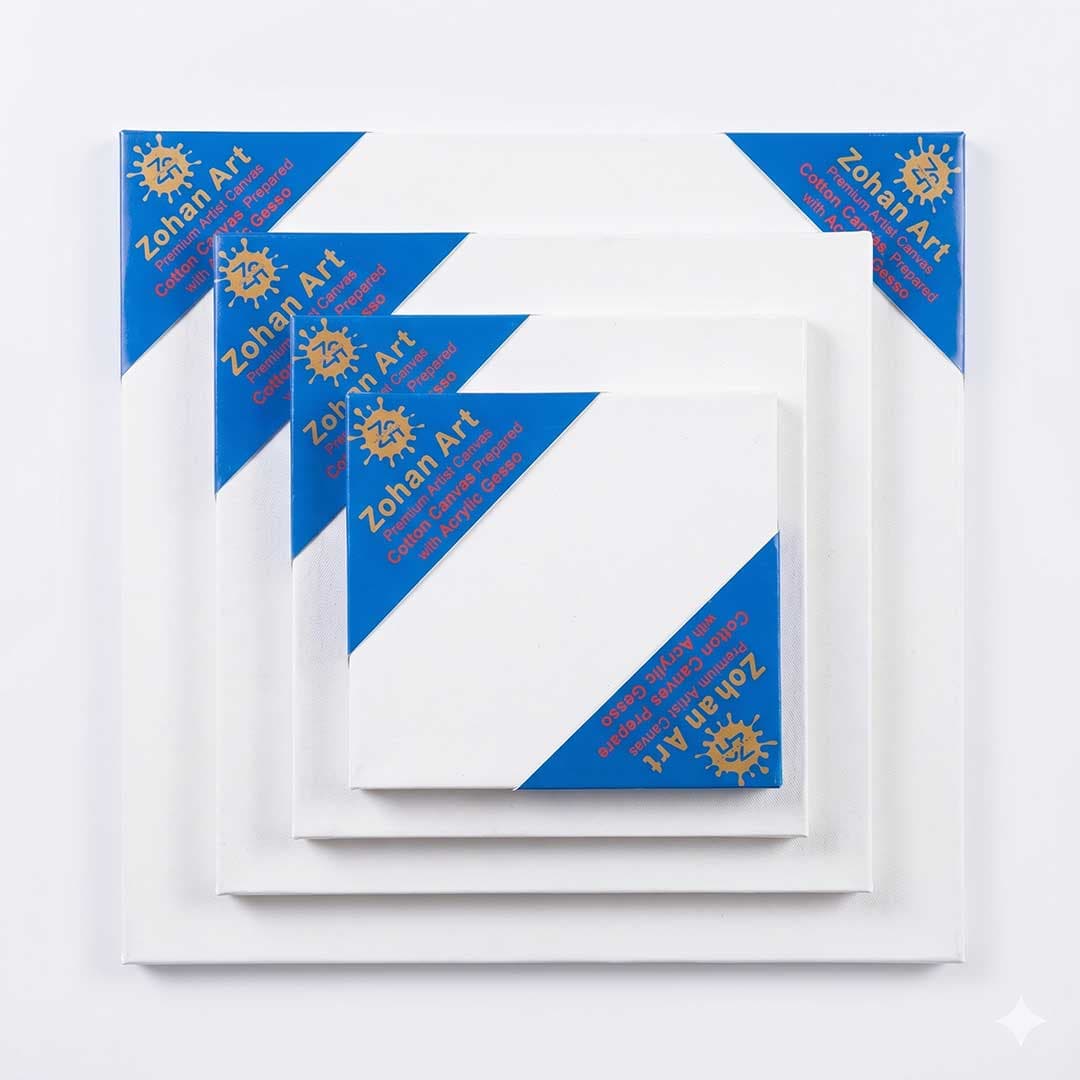 Fine Quality Painting Canvas in Rectangle Shape Pack of 5