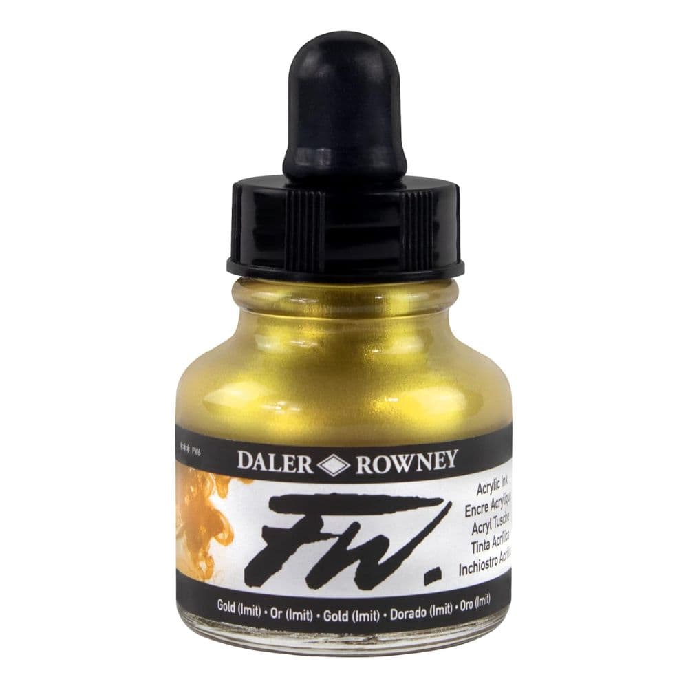 Daler Rowney FW Artists Gold Acrylic Ink 29.5 ML