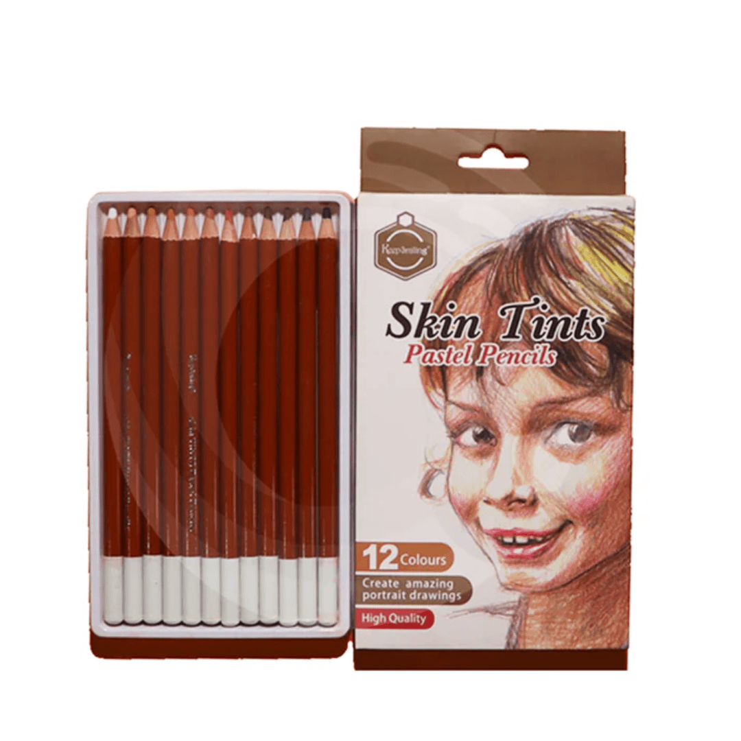 Keep Smiling Skin Tints Pastel Pencils Color 12Pcs