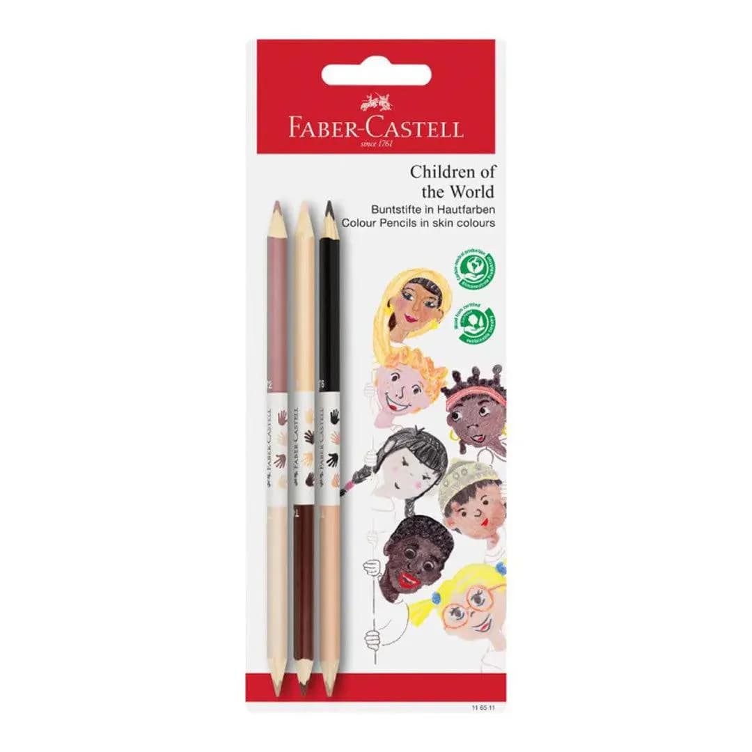 Faber Castell Set Of Grip Colored Pencils Children Of The World Edition 3 Pcs
