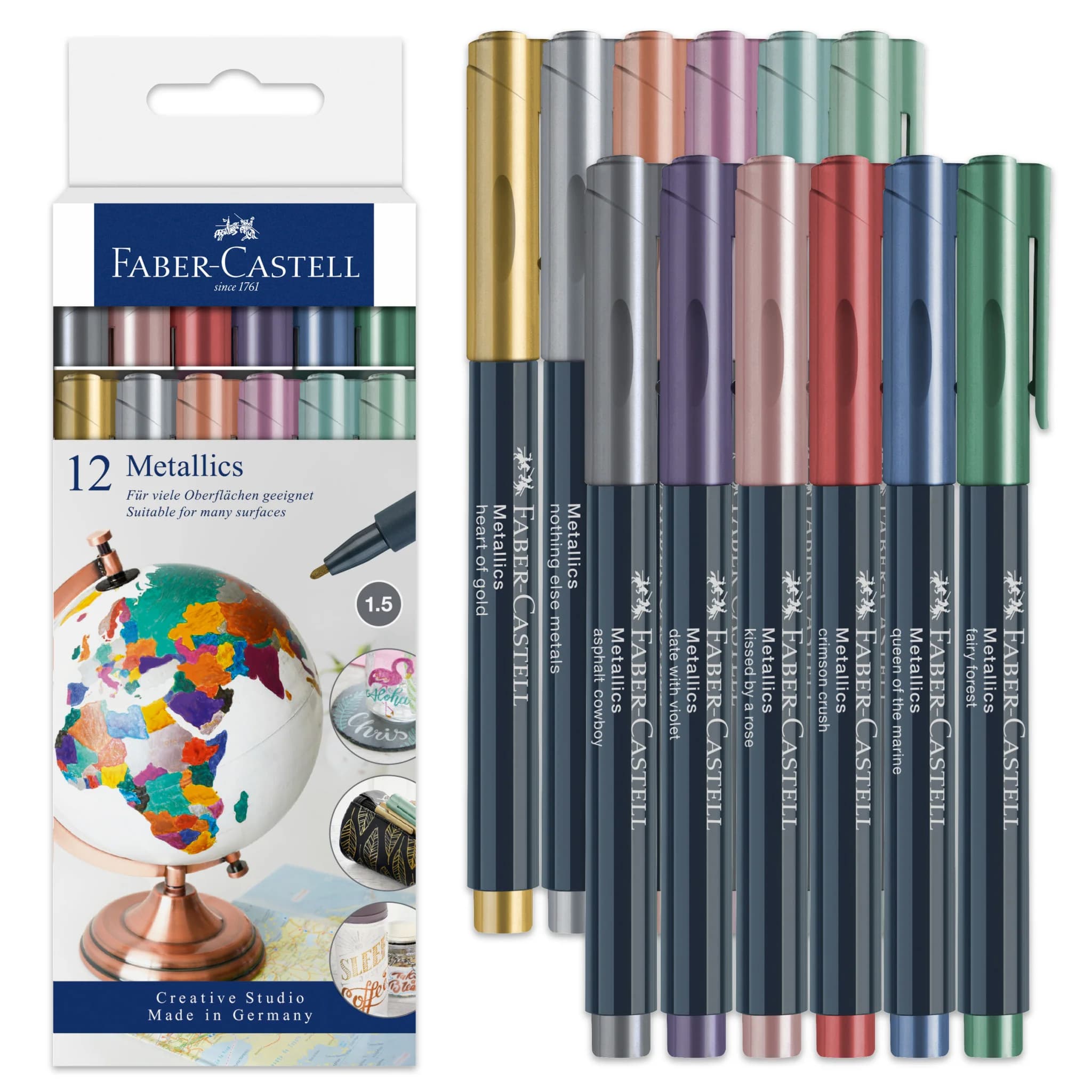 Faber Castell Metallic Color Marker Set Of 12
