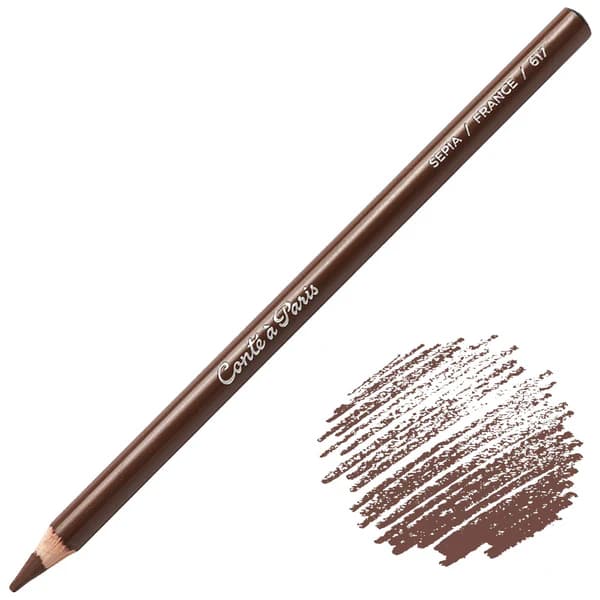 Conte a Paris Drawing Pencil Sepia Box of 12